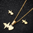 Stainless Steel Love Heart Necklaces For Women