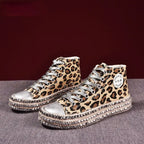 Women Leopard Canvas Shoes Pi-Mart