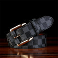 Men's Plaid Buckle Belt - Trendy Casual Design Pi-Mart
