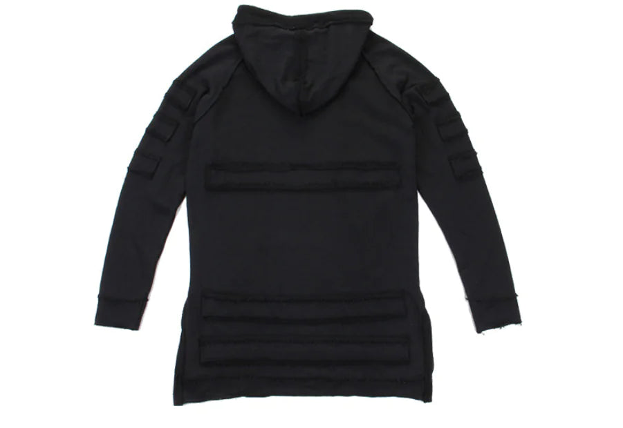 Long Hoodie, Hip Hop Hoodie, Outerwear Sweatshirt Pi-Mart