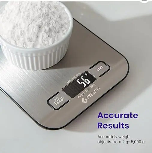 Rechargeable Stainless Steel Kitchen Scale Pi-Mart