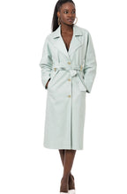 Cotton Blend Belted Trench Coat - SJB-DIAMOND ELITES