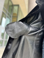 Genuine Shearling Merino Lamb Leather Coat by Punto Leather - SJB-DIAMOND ELITES