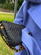 Genuine Polar Fox Collar Cashmere Wool Coat - SJB-DIAMOND ELITES