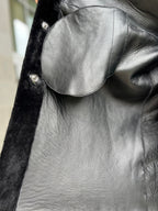 Genuine Shearling Merino Lamb Leather Coat by Punto Leather - SJB-DIAMOND ELITES