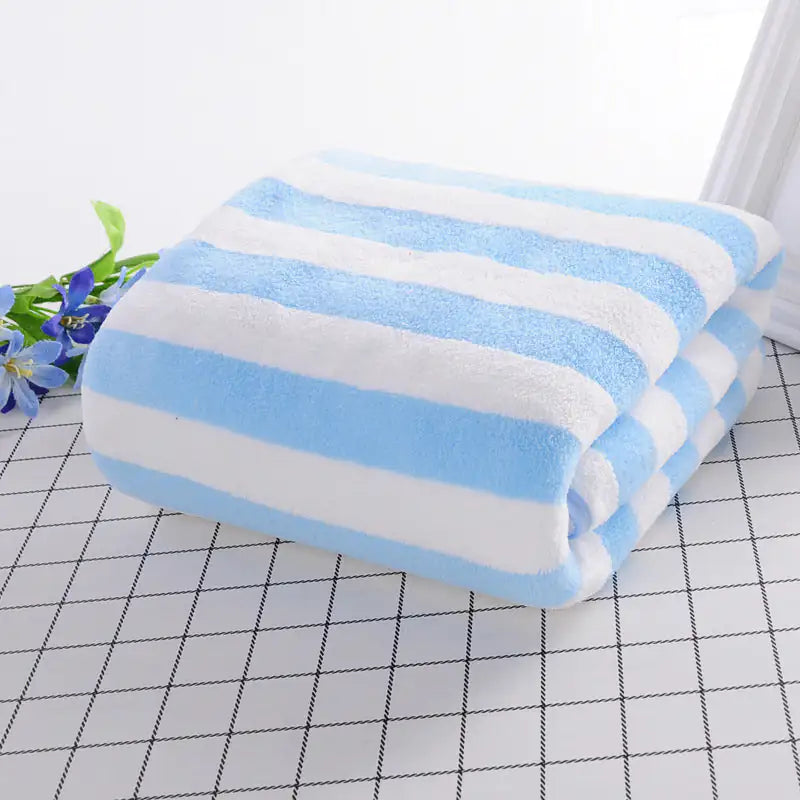 Coral Velvet Bath Towels Pi-Mart
