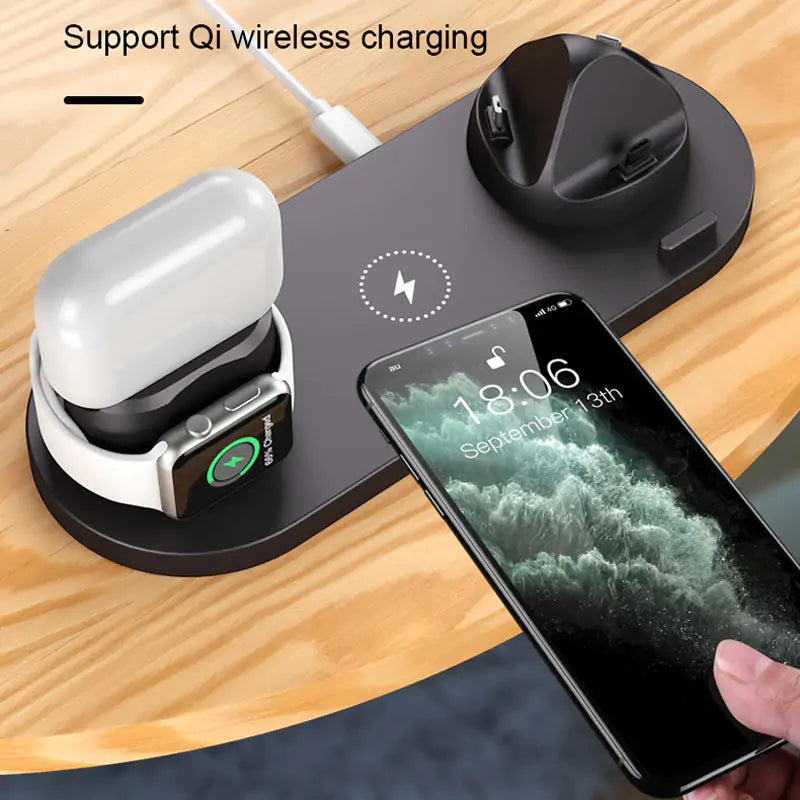 15W 6 in 1 Qi Wireless Charger Stand Pi-Mart