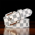 Men's Plaid Buckle Belt - Trendy Casual Design Pi-Mart