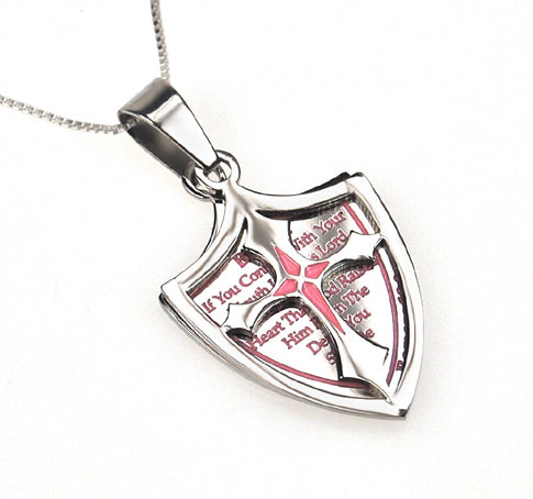 2 Piece Shield Cross Necklace KingdomWear