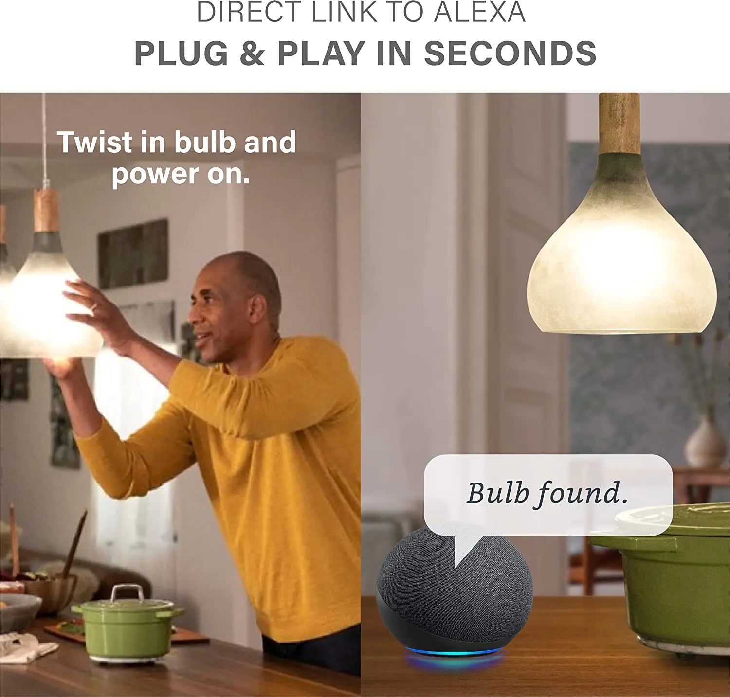 LED Smart Light Bulb, Alexa Compatible Pi-Mart
