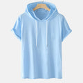 Plus Size Men's Hooded T-Shirts with Drawstring (Summer) Lootquake LLC