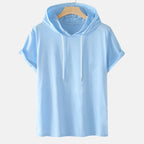 Plus Size Men's Hooded T-Shirts with Drawstring (Summer) Lootquake LLC