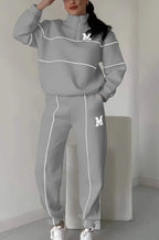 Hoodless Pullover Sweatshirt Sets Pi-Mart