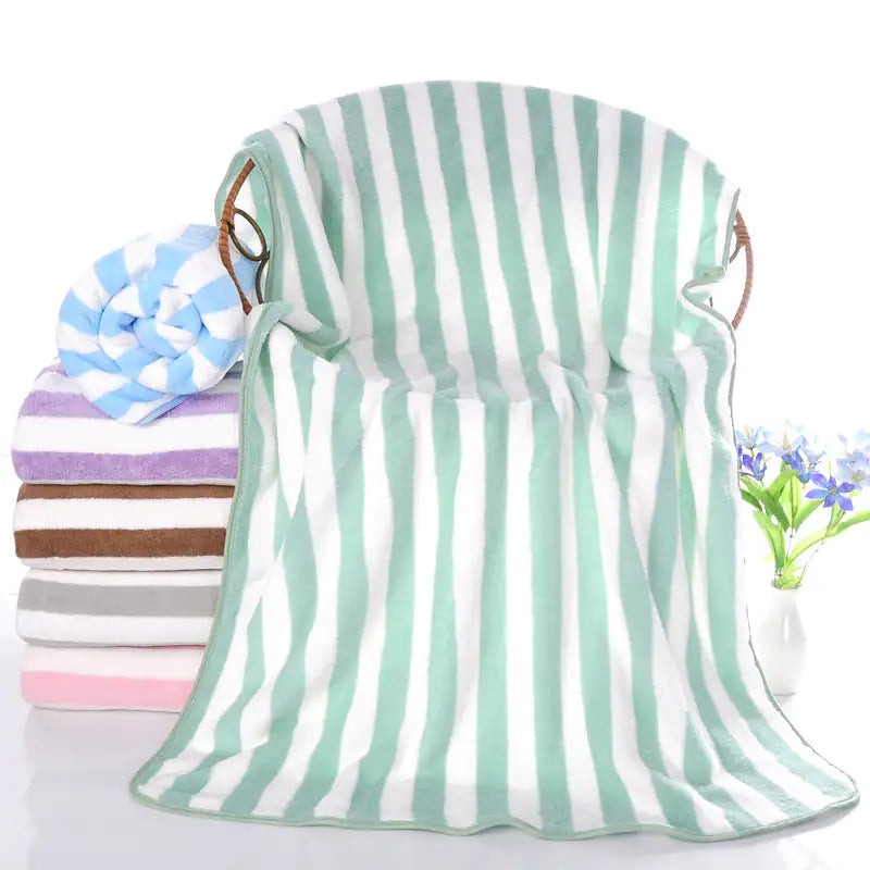 Coral Velvet Bath Towels Pi-Mart