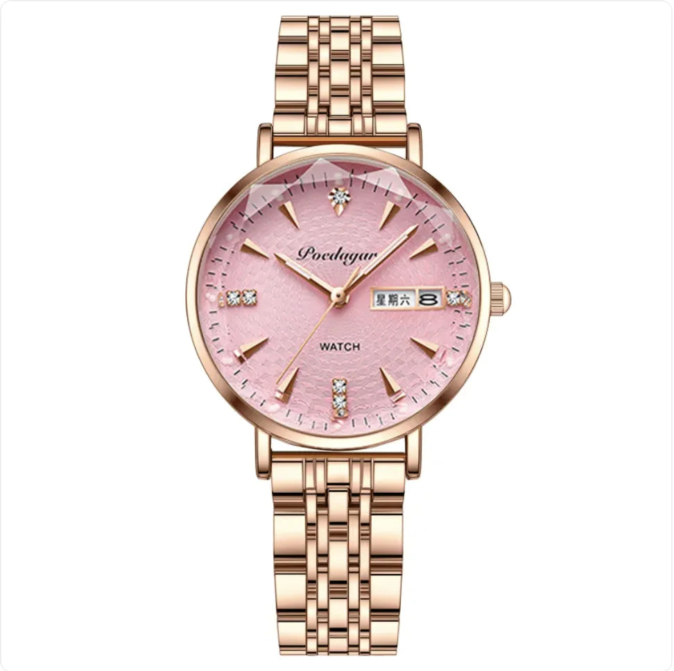 Women’s Double Calendar Quartz Watch Pi-Mart