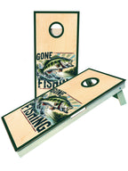 Gone Fishing Lake Jumping Fish Cornhole Boards - SJB-DIAMOND ELITES