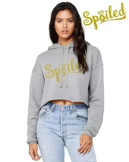 Spoiled Crop Top Hoodie - SJB-DIAMOND ELITES