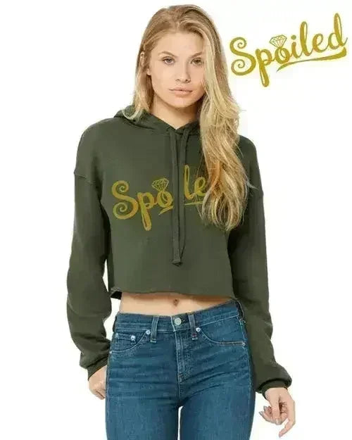 Spoiled Crop Top Hoodie - SJB-DIAMOND ELITES