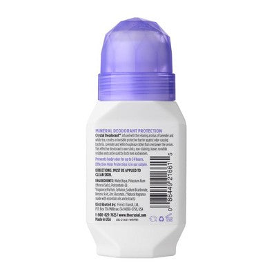 Crystal Essence Deodorant Roll-On Lavender & White Tea 2.25 Oz - New This is Beauty US