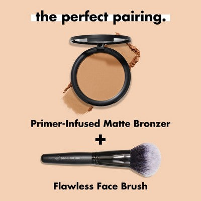 e.l.f. Primer-Infused Matte Bronzer Fresh Tan 0.35oz - New This is Beauty US