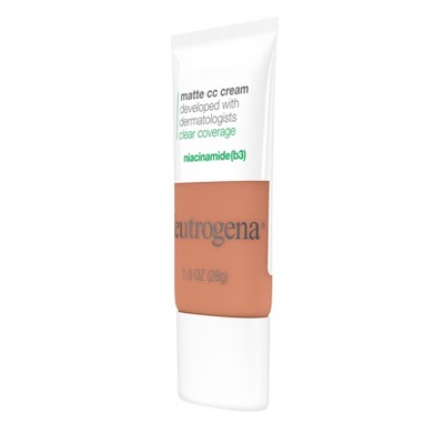 Neutrogena Clear Coverage Flawless Matte Color Correcting Cream, Full-Coverage 7.5 Ginger - New This is Beauty US
