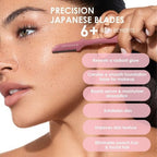 JAPONESQUE Precision Dermaplaner Facial Brush Razors 3ct - New This is Beauty US