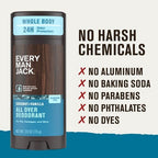 Every Man Jack All Over Solid Deodorant Coconut + Vanilla 2.6oz - New This is Beauty US