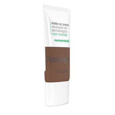 Neutrogena Clear Coverage Flawless Matte Color Correcting Cream, Full-Coverage 9.5 Truffle - New This is Beauty US