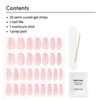 Dashing Diva Glaze Semi-Cured Gel Nail Polish Strips Ballerina Blush 32ct - New This is Beauty US