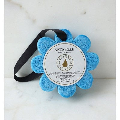 Spongelle Daisy Flower Collection Bath Sponges - Freesia Pear This is Beauty US