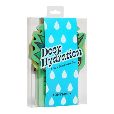 TONYMOLY Deep Hydration Sheet Mask Set 5ct - New This is Beauty US