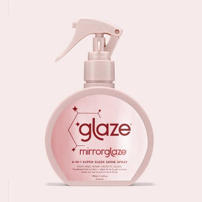 Glaze MirrorGlaze 4-in-1 Super Sleek Anti-Frizz Shine Spray with Heat Protector 6.4 fl oz - New This is Beauty US