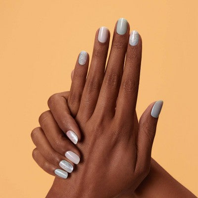 Dashing Diva Glaze Semi-Cured Gel Nail Polish Strips Emerald Marble 32ct - New This is Beauty US