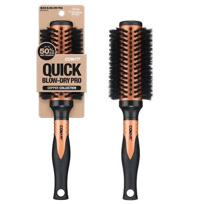 Conair Copper Pro Mixed Boar Bristle Round Hair Brush - Imperfect Box This is Beauty US