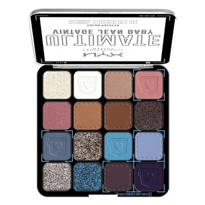 NYX Professional Makeup Ultimate Eyeshadow Palette Vintage Jean Baby 0.32 oz - Imperfect Container This is Beauty US
