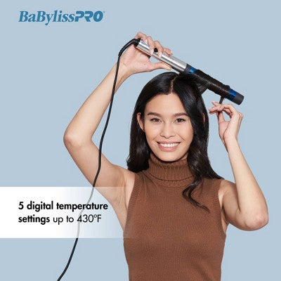 BaBylissPRO Nano Titanium Curling Wand Blue - New This is Beauty US