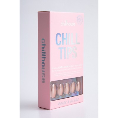 Chillhouse Chill Tips Press-On Fake Nails - Raise a Glass 24ct - New This is Beauty US