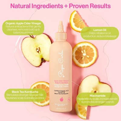 Rizos Curls Apple Cider Vinegar Scalp & Hair Rinse 10 fl oz - New This is Beauty US