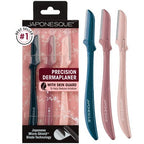 JAPONESQUE Precision Dermaplaner Facial Brush Razors 3ct - New This is Beauty US