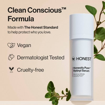 Honest Beauty Honestly Pure Retinyl Serum with Retinyl Linoleate 1.0 fl oz - New This is Beauty US