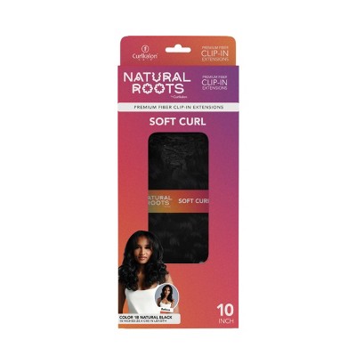 Curlkalon Soft Curl 10 inch Clip-In Natural Black Hair Extensions 9ct - Imperfect Box This is Beauty US
