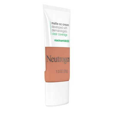 Neutrogena Clear Coverage Flawless Matte Color Correcting Cream, Full-Coverage 7.5 Ginger - New This is Beauty US