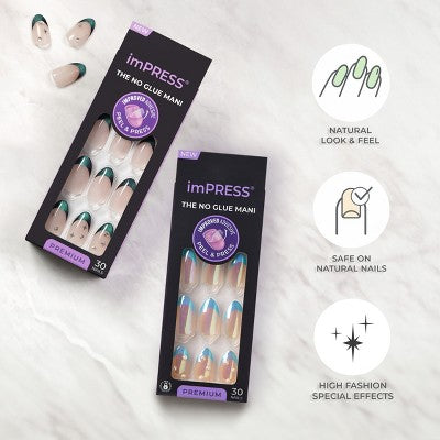 KISS imPRESS Press-On Manicure Fake Nails Best Life - New This is Beauty US