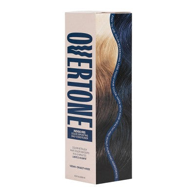 Overtone Indigo Iris Daily Conditioner- Semi-Permanent Blue Hair Color 4.5 oz - New This is Beauty US