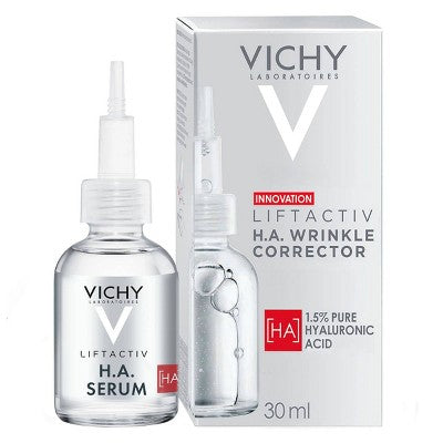 Vichy LiftActiv 1.5% Hyaluronic Acid Wrinkle Corrector, Hyaluronic Acid Face Serum with Vitamin C  1.01 fl oz - New This is Beauty US