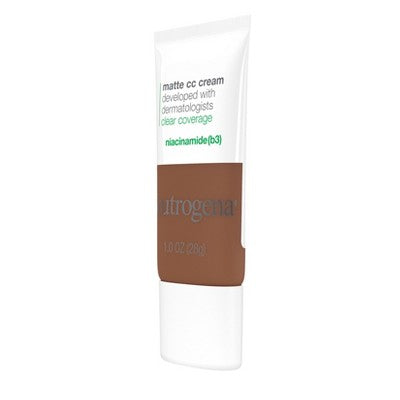 Neutrogena Clear Coverage Flawless Matte Color Correcting Cream, Full-Coverage 9.0 Cinnamon - New This is Beauty US