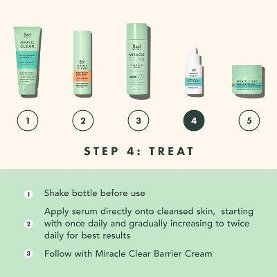 Rael Miracle Clear Complete Acne Treatment Face Serum 1oz - New This is Beauty US