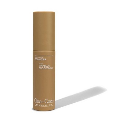 cleo+coco. Body and Hair Antiperspirants and Deodorant Powder Coconut Vanilla 0.88oz - New This is Beauty US