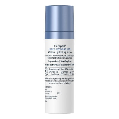 Cetaphil Deep Hydration 48 Hour Activation Hyaluronic Acid Serum 1 fl oz - New This is Beauty US