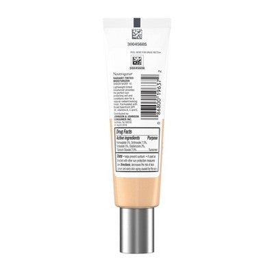 Neutrogena Healthy Skin Radiant Tinted Facial Lightweight Moisturizer with Vitamins A, C, & E, SPF 25 Sheer Fair 20 1.1 fl oz - Imperfect Container This is Beauty US